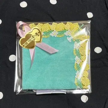 [ 완판템 ] 치카자와 레이스 시즌 타월 손수건 레모네이드 피콕 블루