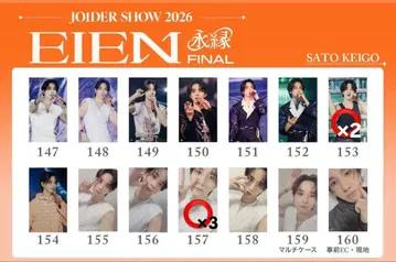 JO1 EIEN FINAL 사토 케이고 트레이딩 카드