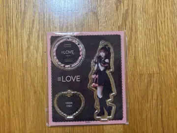 =LOVE 이코러브 오바 하나 아크릴 스탠드 블랙 의상