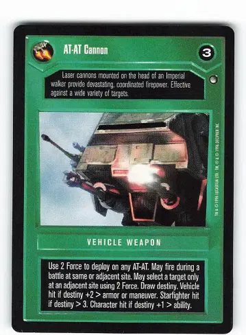 STAR WARS CCG [영] 얼음의 혹성 호스 Dark AT-AT Cannon U1