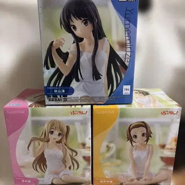 케이온! 아키야마 미오, 타이나카 리츠, 코토부키 츠무기 피규어 3종 세트