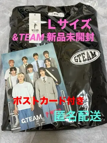 &TEAM WEGO 원포인트 롱T셔츠 블랙 L사이즈