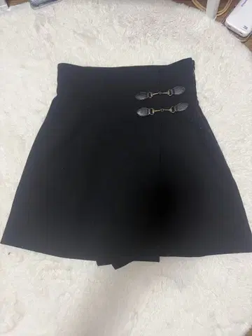 SNIDEL 비트 미니 스커트 블랙