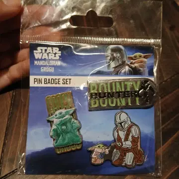 STAR WARS 만달로리안 그로구 핀 배지 세트