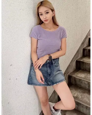 GYDA 빈티지 데님 스커트 라이크 숏 팬츠 S