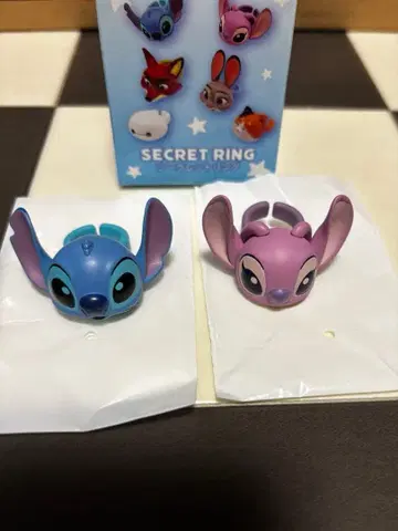 디즈니 스토어 시크릿 반지 스티치 엔젤