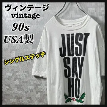 빈티지 티셔츠 남성용 XXL 화이트 반팔 USA제 90s