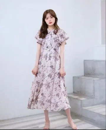 An MILLE 오리지널 플라워 턱 프릴 OP