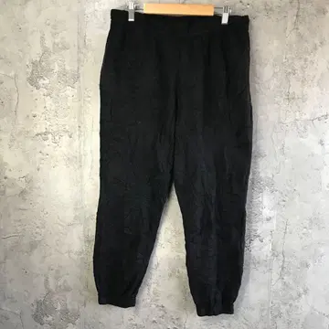 E263 구제 의류 파자마 팬츠 블랙 무지 90s Y2K