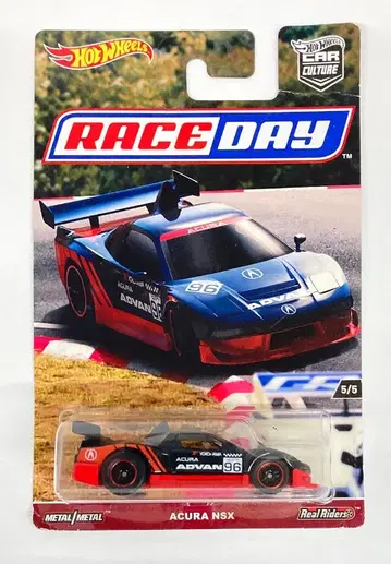 MATTEL HOTWHEELS 레이스 데이 5/5 DWH79 ACURA NSX/ADVAN #96 5/5