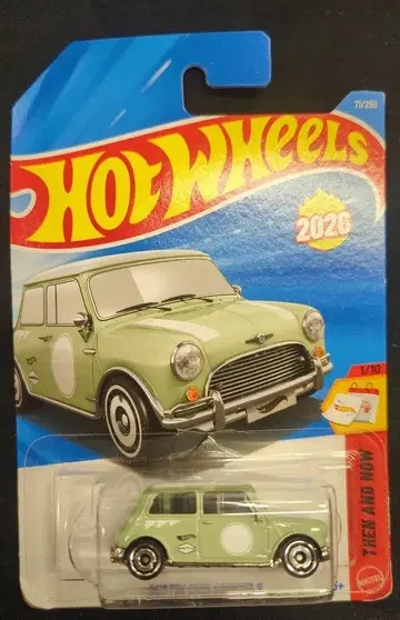 MATTEL THEN AND NOW 1/10 HOTWHEELS AUSTIN MINI COOPER S/라이트 그린 71/250