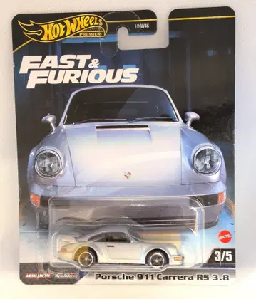 MATTEL HOTWHEELS PREMIUM HRT97 포르쉐 911 카레라 RS 3.8/실버 3/5