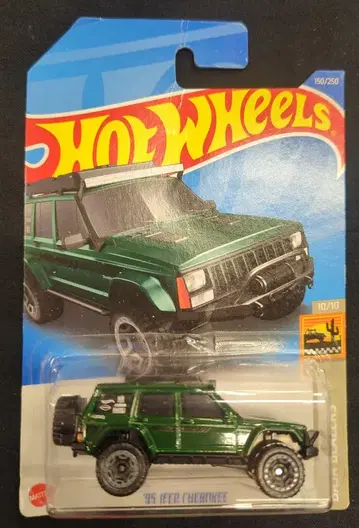 MATTEL BAJA BLAZERS 10/10 HOTWHEELS '95 JEEP CHEROKEE 그린 150/250