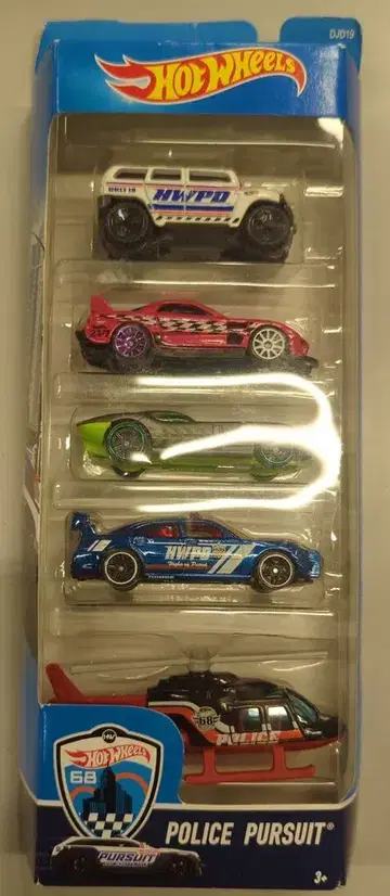 마텔 HOTWHEELS 5PAC POLICE PURSUIT