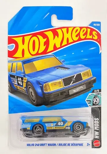 MATTEL HW MODS 2/5 HOTWHEELS VOLVO 240 DRIFT WAGON/BOLIDE DE DERAPAGE 69/250