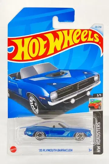 MATTEL HOTWHEELS HW ROADSTERS 3/5 HTC13 '70 PLYMOUTH BARRACUDA/블루 20/250