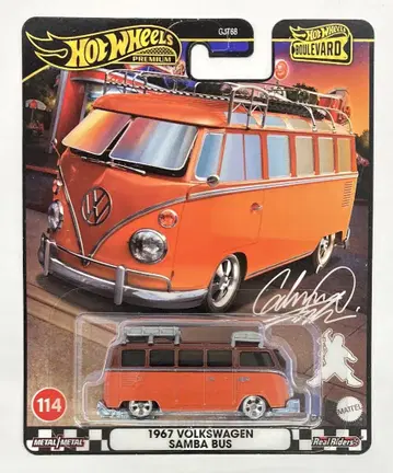 MATTEL HOTWHEELS BOULEVARD HRT62 1967 VOLKSWAGEN SAMBA BUS 114