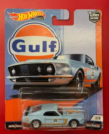 MATTEL HOTWHEELS GULF '69 FORD MUSTANG BOSS 302 2/5