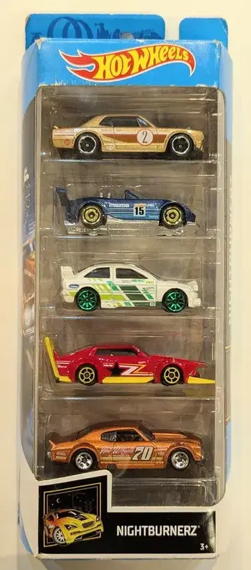 MATTEL HOTWHEELS GIFT PACK HOTWHEELS NIGHTBURNERZ 5-PACKS FYL12