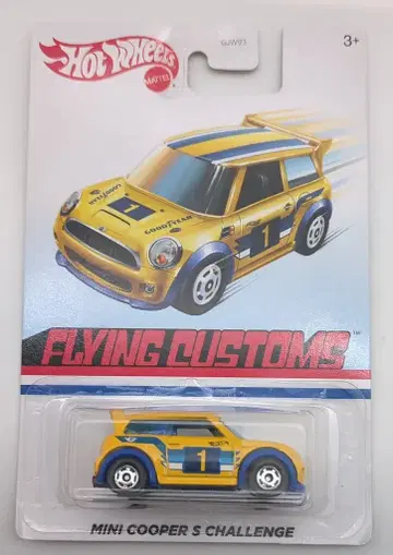 MATTEL HOTWHEELS FLYING CUSTOMS GJX03 MINI COOPER S CHALLENGE/옐로우