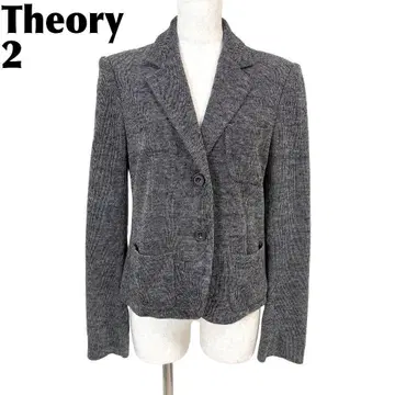 [새상품급] Theory 테일러드 자켓 2 그레이 니트 무지