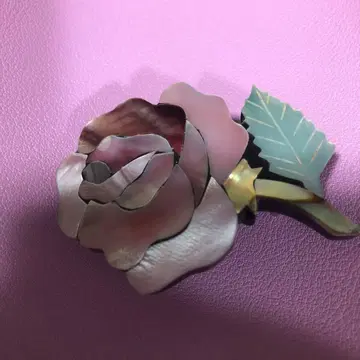 장미 모티브 나전칠기풍 오비 고정 띠