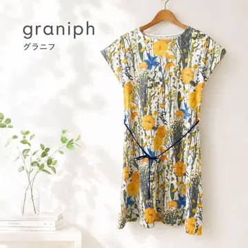 새상품급 빅 사이즈 graniph 그라니프 플라워 원피스