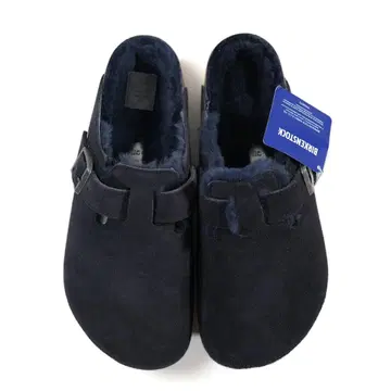 미사용 택 포함 BIRKENSTOCK Boston 퍼 네이비 42