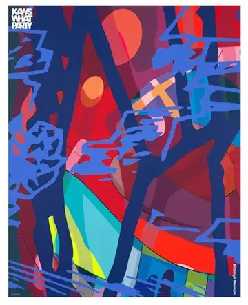 새상품 KAWS WHAT PARTY 포스터 Brooklyn Museum
