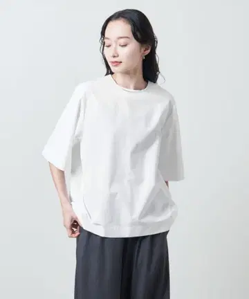MARW UNITED ARROWS 말 T 블라우스 깔끔한 화이트