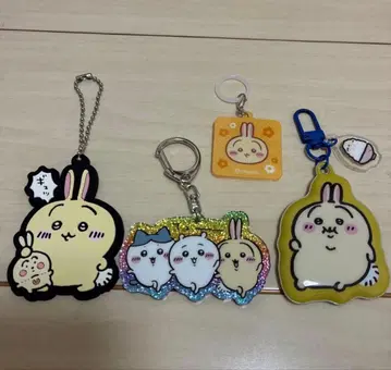 치이카와 (먼작귀) 통통하고 동글동글한 PVC 키링 토끼 라메 아크릴 키링