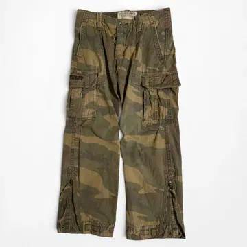 Abercrombie&Fitch 카모플라쥬 ZIP 디자인 카고 팬츠