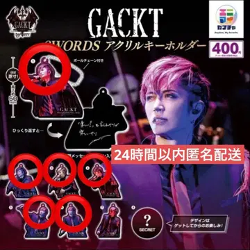 GACKT 8WORDS 아크릴 키링 6종 세트