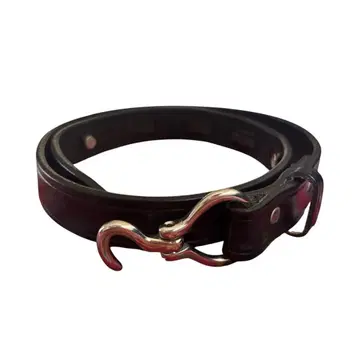 TORY LEATHER 미니 후프 픽 벨트 블랙 28