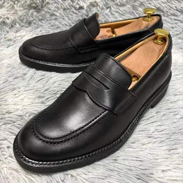 새상품 REGAL Walker 24.0cm 가죽 로퍼 블랙 가죽
