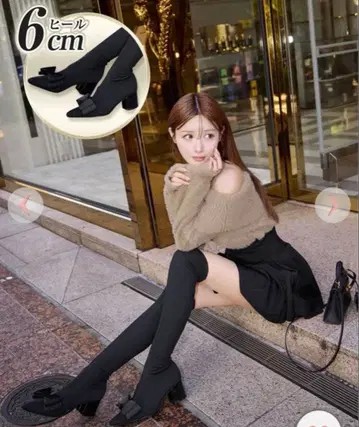 새상품 Rady 리본 니하이 삭스 부츠 S 사이즈