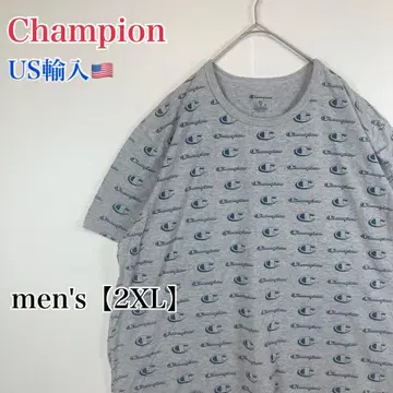 T737 [ US 수입 ] 챔피온 반팔 셔츠 그레이 계열 남성용 [ 2XL ]