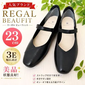 REGAL 뷰핏 펌프스 천연 가죽 가죽 스트랩 23cm