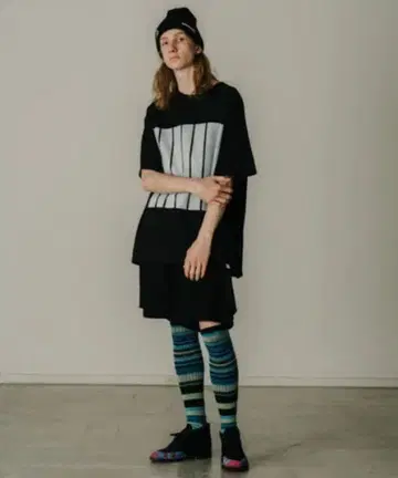 FACETASM/파세타즘 /7 BARS TEE / 빅 T셔츠