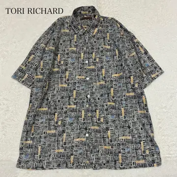 TORI RICHARD 트리리차드 올 패턴 반팔 셔츠 남성용 하와이안풍