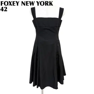 [새상품급] FOXEY NEW YORK 슬리브리스 원피스 42 블랙