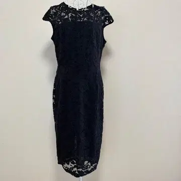 ZARA 전체 레이스 슬리브리스 원피스 블랙 미사용