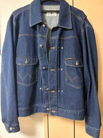 [COVERNAT x WRANGLER] 데님 자켓 인디고 블루