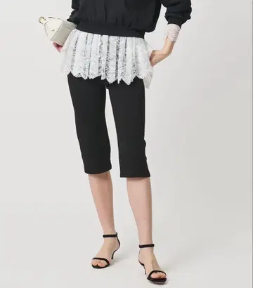 유나이티드 애로우즈 카프리 팬츠 블랙 M