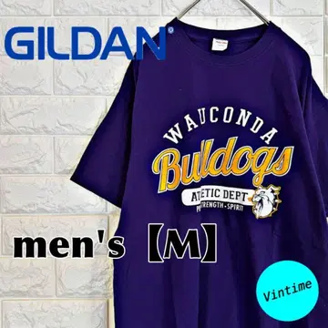y444 [ GILDAN ] 프린트 로고 T셔츠 [ 남성용 M ] 퍼플
