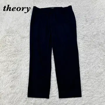 [새상품급] theory 울 허리밴딩 슬랙스 12 네이비