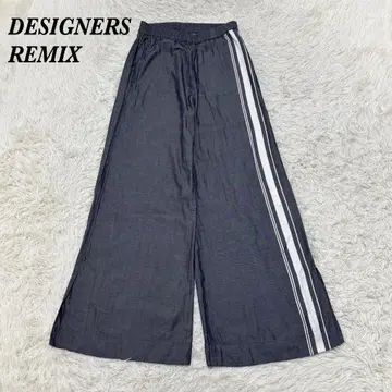 [새상품급] DESIGNERS REMIX 허리밴딩 와이드 팬츠 32 블루