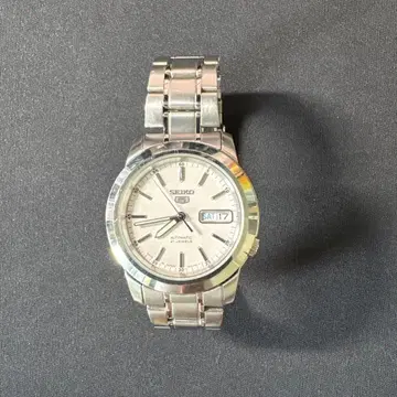 SEIKO 5 자동 시계 실버