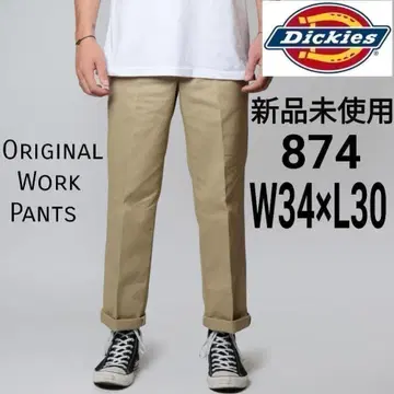 새상품 디키즈 874 워크 팬츠 W34 x L30 KH 카키(베이지)