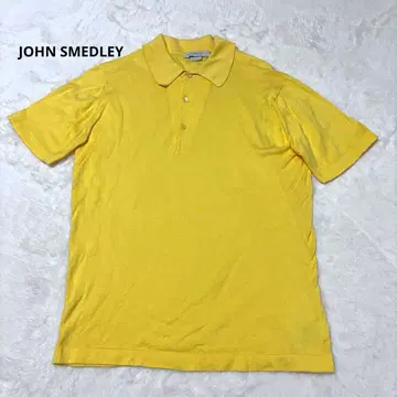 JOHN SMEDLEY 씨 아일랜드 코튼 피케 셔츠 남성용 M